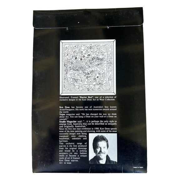 VTG 80s Ken Done Rainbow Sailboats Scarf Art-To-Wear Japan Colorful 24x24 NIP - Picture 3 of 9